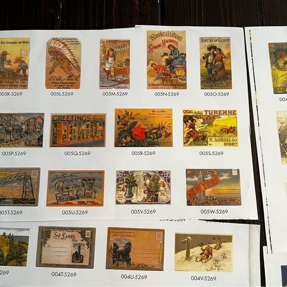 Miniature Victorian Pictures (Set of 47) - Picture 4 of 6